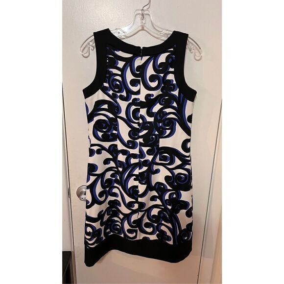 JESSICA HOWARD BLUE PAISLEY DRESS WOMENS SIZE 6 - Picture 6 of 10